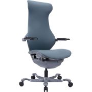 Эргономичное кресло Everprof Atom Grey (Атом Грэй) Экокожа Серый