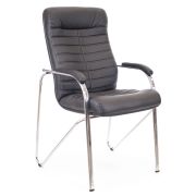 Кресло для посетителей Everprof Orion Mini ST Экокожа Черный