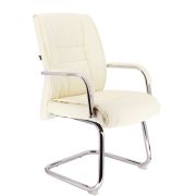 Кресло для посетителей Everprof Kent CF Экокожа Кремовый