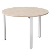 Стол переговорный Everprof EVO D1100 1100x755 Дуб Соната/Белый