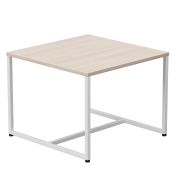 Стол журнальный Everprof EVO 604х604х460 Дуб Соната/Белый