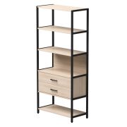 Набор стеллажных систем №5 Everprof EVO 830x385x1840 Дуб Соната/Черный