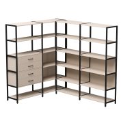 Набор стеллажных систем №17 Everprof EVO 1635x2020x1840 Кашемир/Черный