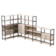 Набор стеллажных систем №18 Everprof EVO 1635x3630x1840 Кашемир/Черный