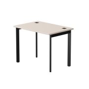 Стол прямой Everprof EVO на металлокаркасе 980х670х755 мм опоры 45гр Кашемир/Черный