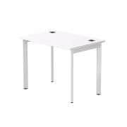 Стол прямой Everprof EVO на металлокаркасе 980х670х755 мм опоры 45гр Белый/Белый