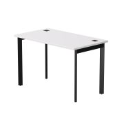 Стол прямой Everprof EVO на металлокаркасе 1180х670х755 мм опоры 45гр Белый/Черный