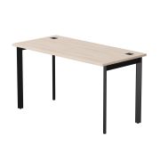 Стол прямой Everprof EVO на металлокаркасе 1380х670х755 мм опоры 45гр Дуб Соната/Черный