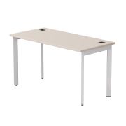 Стол прямой Everprof EVO на металлокаркасе 1380х670х755 мм опоры 45гр Кашемир/Белый