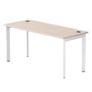 Стол прямой Everprof EVO на металлокаркасе 1580х670х755 мм опоры 45гр Дуб Соната/Белый