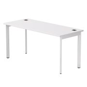 Стол прямой Everprof EVO на металлокаркасе 1580х670х755 мм опоры 45гр Белый/Белый