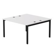Бенч-система на 2 места Everprof EVO на металлокаркасе 1380х670(1370)x755 Белый/Черный