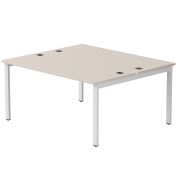 Бенч-система на 2 места Everprof EVO на металлокаркасе 1580х670(1370)x755 Кашемир/Белый