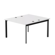 Бенч-система на 2 места Everprof EVO на металлокаркасе 1180х670(1370)x755 опоры 45гр Белый/Черный