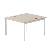 Бенч-система на 2 места Everprof EVO на металлокаркасе 1180х670(1370)x755 опоры 45гр Дуб Соната/Белый