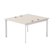 Бенч-система на 2 места Everprof EVO на металлокаркасе 1180х670(1370)x755 опоры 45гр Кашемир/Белый