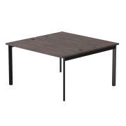 Бенч-система на 2 места Everprof EVO на металлокаркасе 1380х670(1370)x755 опоры 45гр Дуб Пасадена/Черный