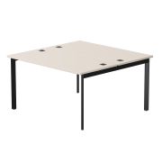 Бенч-система на 2 места Everprof EVO на металлокаркасе 1380х670(1370)x755 опоры 45гр Кашемир/Черный