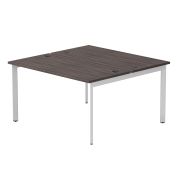 Бенч-система на 2 места Everprof EVO на металлокаркасе 1380х670(1370)x755 опоры 45гр Дуб Пасадена/Белый