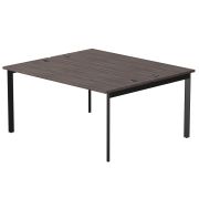 Бенч-система на 2 места Everprof EVO на металлокаркасе 1580х670(1370)x755 опоры 45гр Дуб Пасадена/Черный