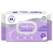 Полотенца влажные XL 60 шт., 18х25 см, SALFETI «Universal», универсальные, крышка-клапан, 72586