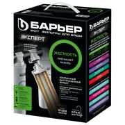 Фильтр для воды с краном в комплекте БАРЬЕР «ЭКСПЕРТ Жесткость», 3 ступени, ресурс 10000 л, Н221Р08