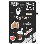 Скетчбук, слоновая кость 140 г/м2, 130х210 мм, 80 л., софт-тач, резинка, BRAUBERG ART CLASSIC, «For you,», 117772