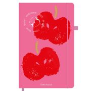 Скетчбук, слоновая кость 140 г/м2, 130х210 мм, 80 л., софт-тач, резинка, BRAUBERG ART CLASSIC, «Red apples», 117773