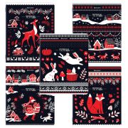 Тетрадь А5, 48 л., BRAUBERG, скоба, клетка, TWIN-лак, «Орнамент из сказки» (микс в спайке), 405650