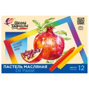 Пастель масляная ЛУЧ «Школа творчества», 12 цветов, трехгранная, картонная упаковка, 31С 1971-08