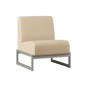 Диван Everprof Solo одноместный Металл Серый Экокожа Бежевый