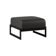 Пуф Everprof Solo одноместный Металл Черный Экокожа Черный