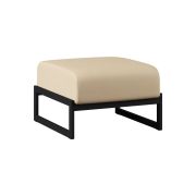 Пуф Everprof Solo одноместный Металл Черный Экокожа Бежевый