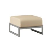 Пуф Everprof Solo одноместный Металл Серый Экокожа Бежевый