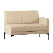 Модуль Everprof Gamma с подлокотником двухместный левый Экокожа Бежевый