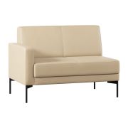 Модуль Everprof Gamma с подлокотником двухместный правый Экокожа Бежевый