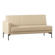 Модуль Everprof Gamma с подлокотником трехместный правый Экокожа Бежевый