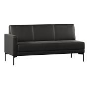 Модуль Everprof Gamma с подлокотником трехместный правый Экокожа Черный