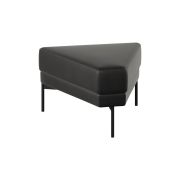 Пуф Everprof Gamma (Гамма) угловой Экокожа Черный