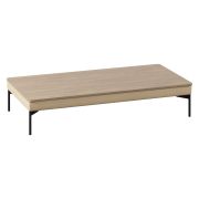 Столик Everprof Gamma двухместный угловой Экокожа Бежевый ЛДСП Светлый Дуб