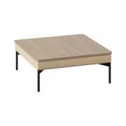 Столик Everprof Gamma угловой Экокожа Бежевый ЛДСП Светлый Дуб