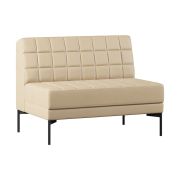 Модуль Everprof Delta двухместный Металл Черный Экокожа Бежевый