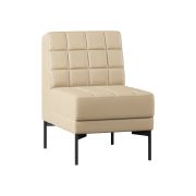 Модуль Everprof Delta одноместный Металл Черный Экокожа Бежевый