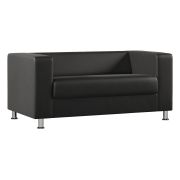 Диван Everprof Wilson двухместный Экокожа Черный