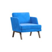 Кресло Everprof Marko Ткань Голубой Темное дерево