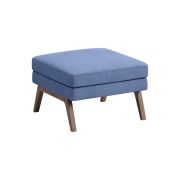 Пуф Everprof Marko одноместный Ткань Синий Темное дерево