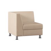 Модуль Everprof Monro с подлокотником одноместный правый Экокожа Бежевый