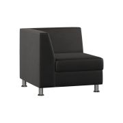 Модуль Everprof Monro с подлокотником одноместный правый Экокожа Черный