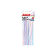 Закладки клейкие выделители текста BRAUBERG ULTRA PASTEL COLOR, 135х5мм, 160 штук (8 цветов х 20 листов), 116686