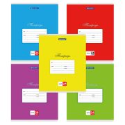 Тетрадь 24л. BRAUBERG КЛАССИКА, линия, обложка картон, АССОРТИ (5 видов), 107786